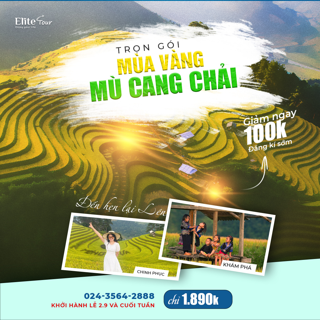 Tour Du Lịch Mù Cang Chải Mùa Lúa Chín 2 Ngày 1 Đêm