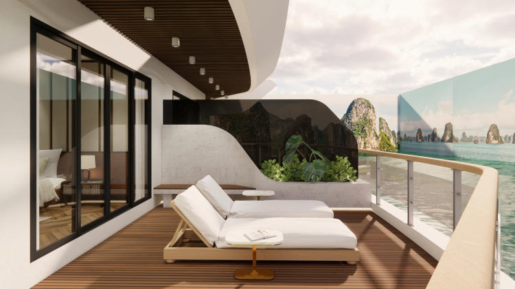 Du thuyền Azura Cruise 6 sao Lan Hạ 2 ngày 1 đêm