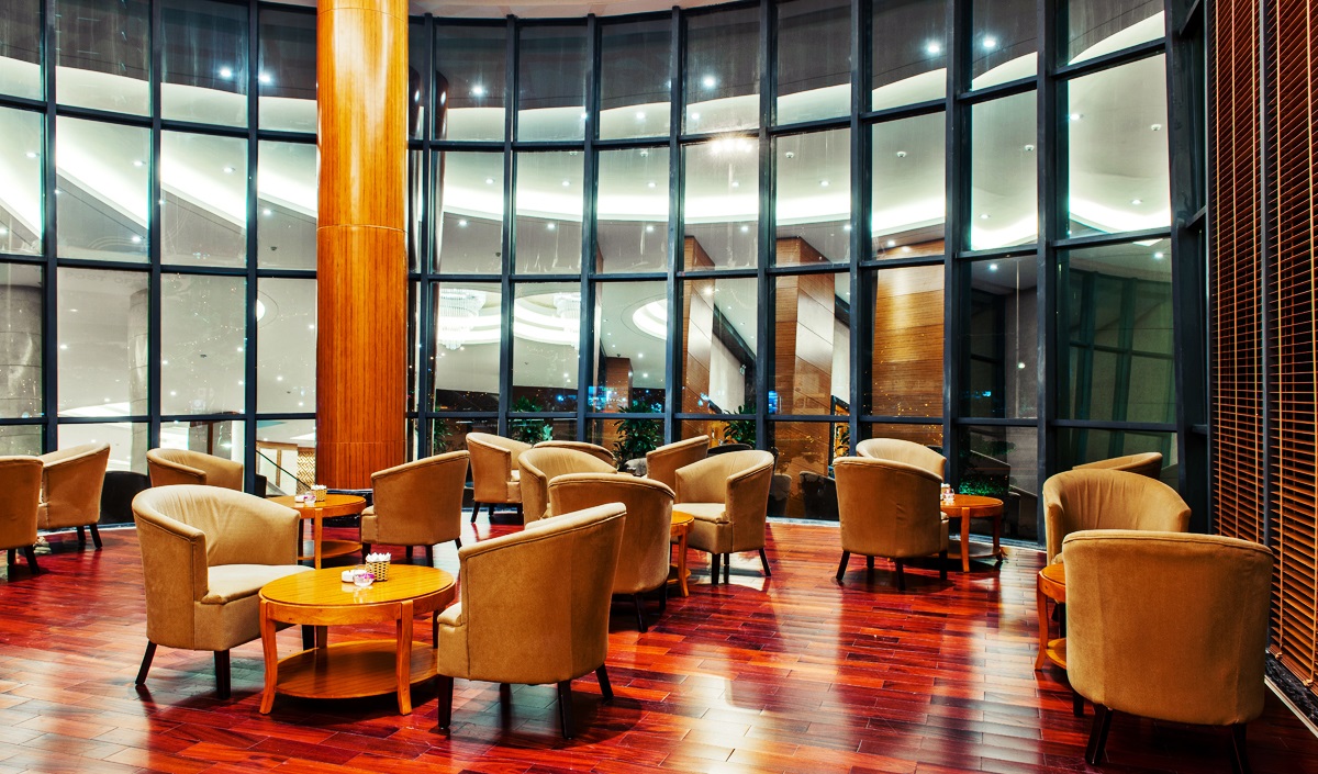 Không gian lounge sang trọng và hiện đại