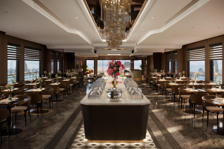 Du thuyền Azura Cruise 6 sao Lan Hạ 2 ngày 1 đêm