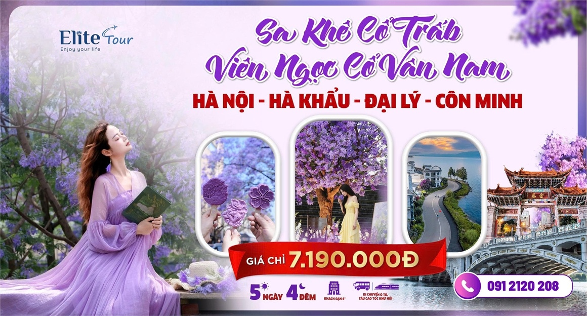 Tour Hà Nội - Hà Khẩu - Đại Lý - Côn Minh 5 ngày 4 đêm