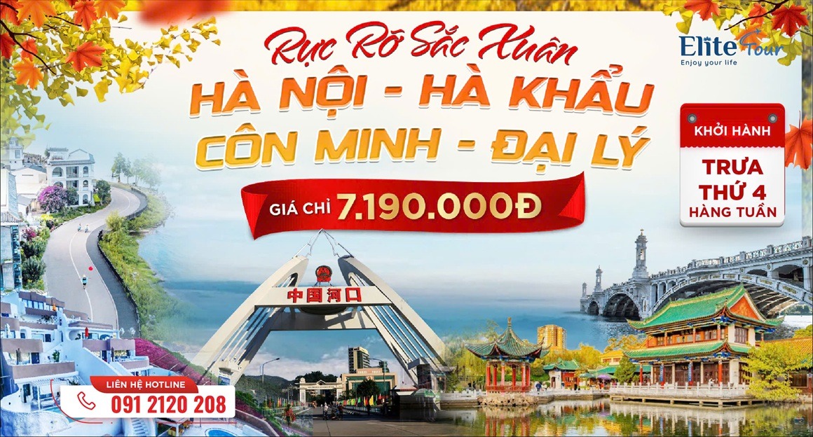 Tour Hà Khẩu Côn Minh Đại Lý