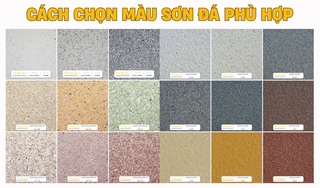 Cách Chọn Màu Sơn Đá Phù Hợp Với Từng Phong Cách Kiến Trúc