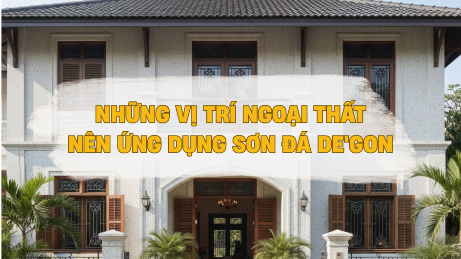 Những Vị Trí Nên Ứng Dụng Sơn Đá Cho Ngoại Thất Công Trình