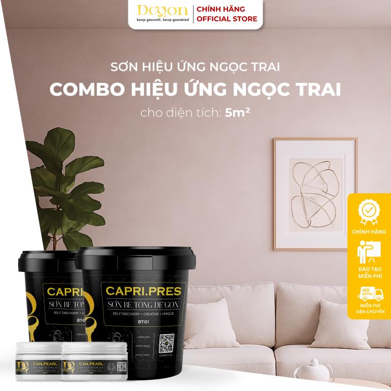 Combo 5m 2Sơn hiệu ứng Ngọc Trai [Định mức 5m2]|HIỆU ỨNG DE'GON