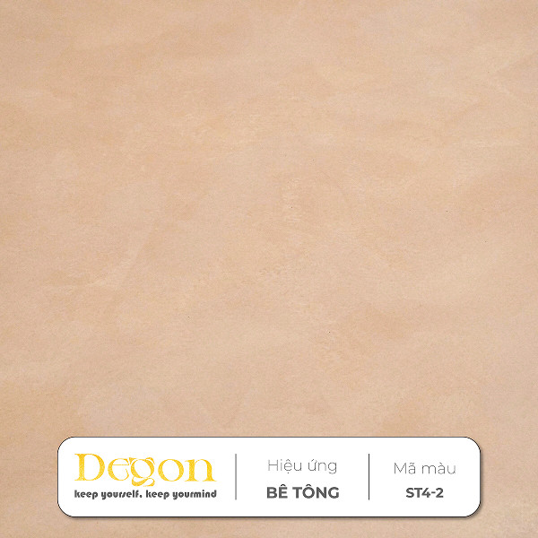 Sơn hiệu ứng bê tông tone màu  Đỏ Hồng [4,5kg] |- Định mức 8-10m2 |HIỆU ỨNG DE'GON