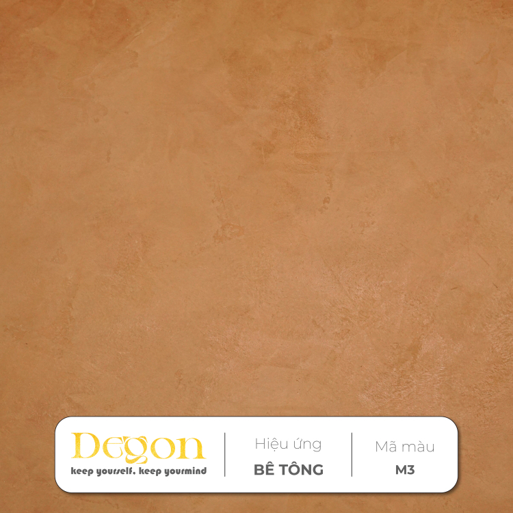 Sơn hiệu ứng bê tông tone Nâu[1,5kg]| -  Định mức 2-3m2 | HIỆU ỨNG DE'GON