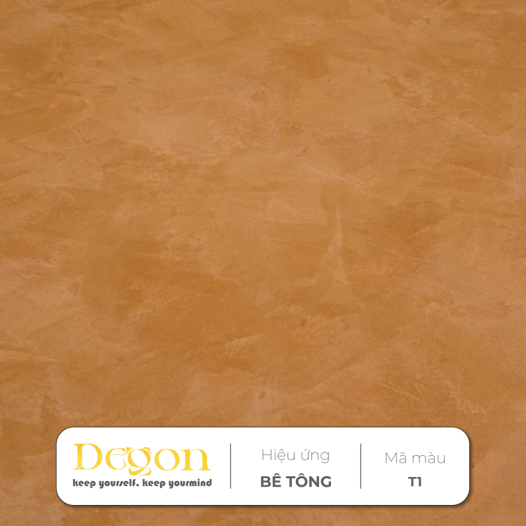 Sơn hiệu ứng bê tông tone Nâu[1,5kg]| -  Định mức 2-3m2 | HIỆU ỨNG DE'GON