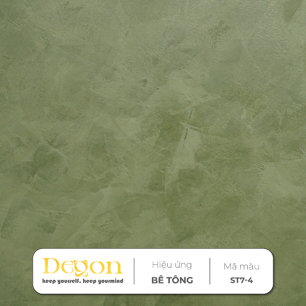Sản phẩm: Sơn hiệu ứng bê tông tone Xanh  [1,5kg]|Định mức 2-3m2| HIỆU ỨNG DE'GON