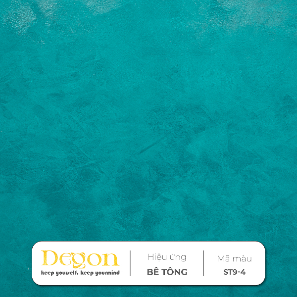 Sản phẩm: Sơn hiệu ứng bê tông tone Xanh  [1,5kg]|Định mức 2-3m2| HIỆU ỨNG DE'GON