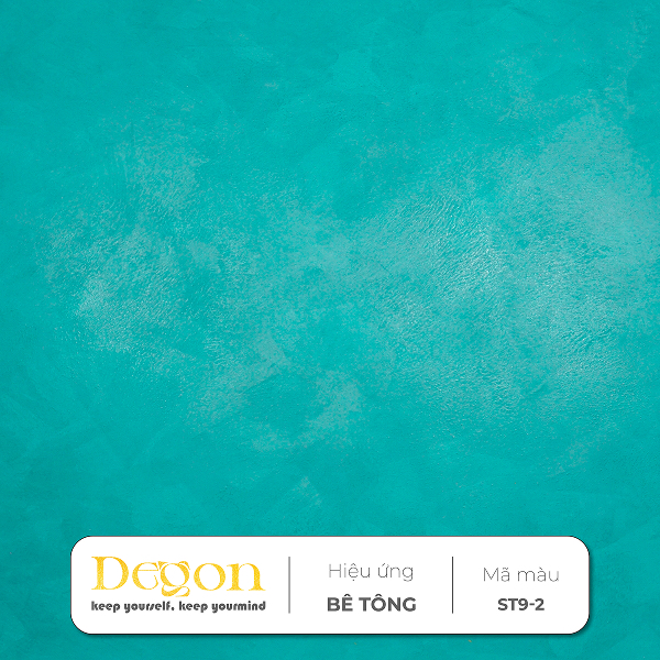 Sản phẩm: Sơn hiệu ứng bê tông tone Xanh  [1,5kg]|Định mức 2-3m2| HIỆU ỨNG DE'GON