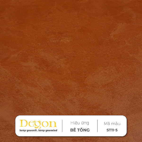 Sơn hiệu ứng bê tông tone màu  Đỏ Hồng [4,5kg] |- Định mức 8-10m2 |HIỆU ỨNG DE'GON