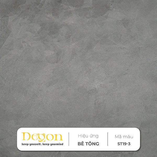 Sơn hiệu ứng bê tông tone Ghi Xám  [1,5kg]|Định mức 2-3m2| HIỆU ỨNG DE'GON