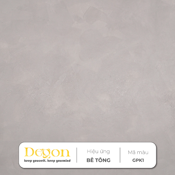 Sơn hiệu ứng bê tông tone Ghi Xám  [1,5kg]|Định mức 2-3m2| HIỆU ỨNG DE'GON