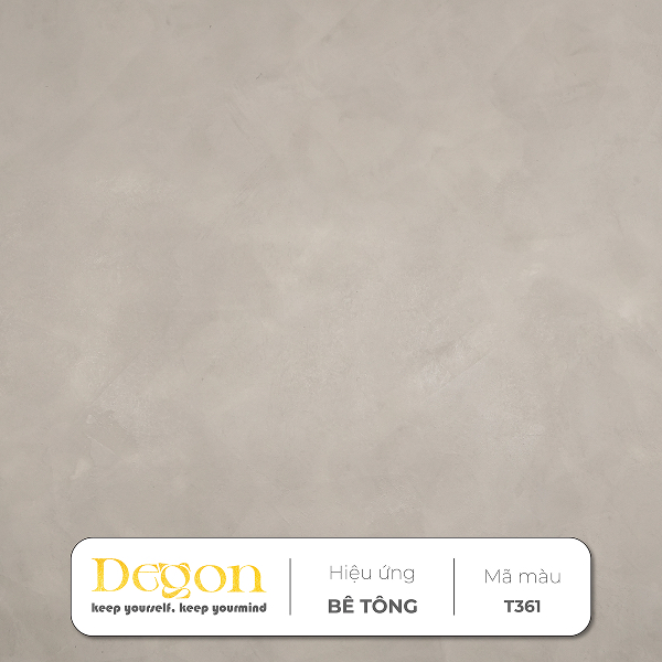 Sơn hiệu ứng bê tông tone Ghi Xám  [1,5kg]|Định mức 2-3m2| HIỆU ỨNG DE'GON