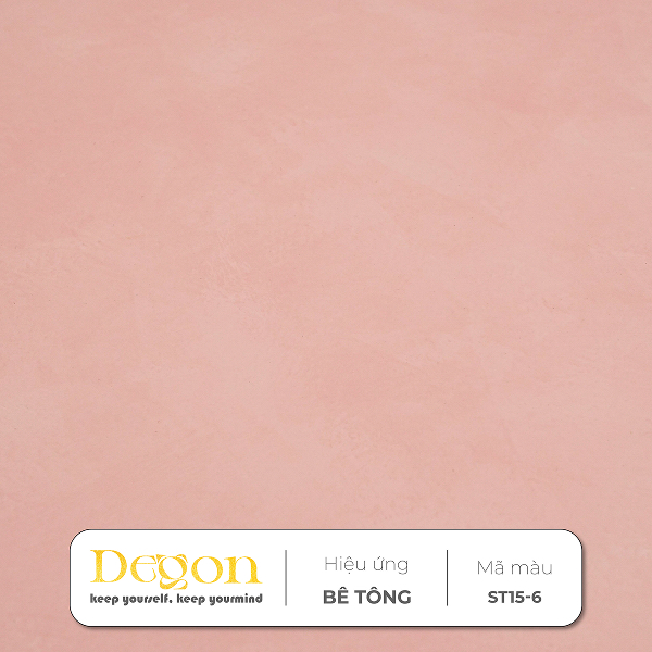 Sơn hiệu ứng bê tông tone Đỏ hồng [1,5kg]| - Định mức 2-3m2| HIỆU ỨNG DE'GON