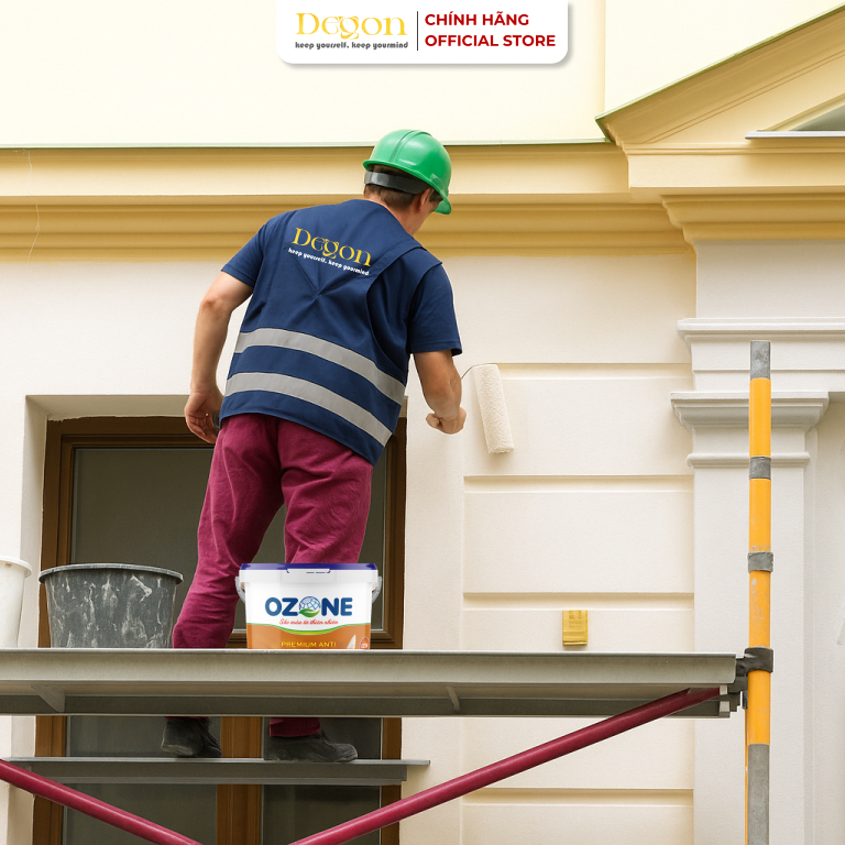 Sơn lót kháng kiềm ngoại thất cao cấp 5KG[oz105]| Định mức 30-40m2/lớp |HIỆU ỨNG DE'GON