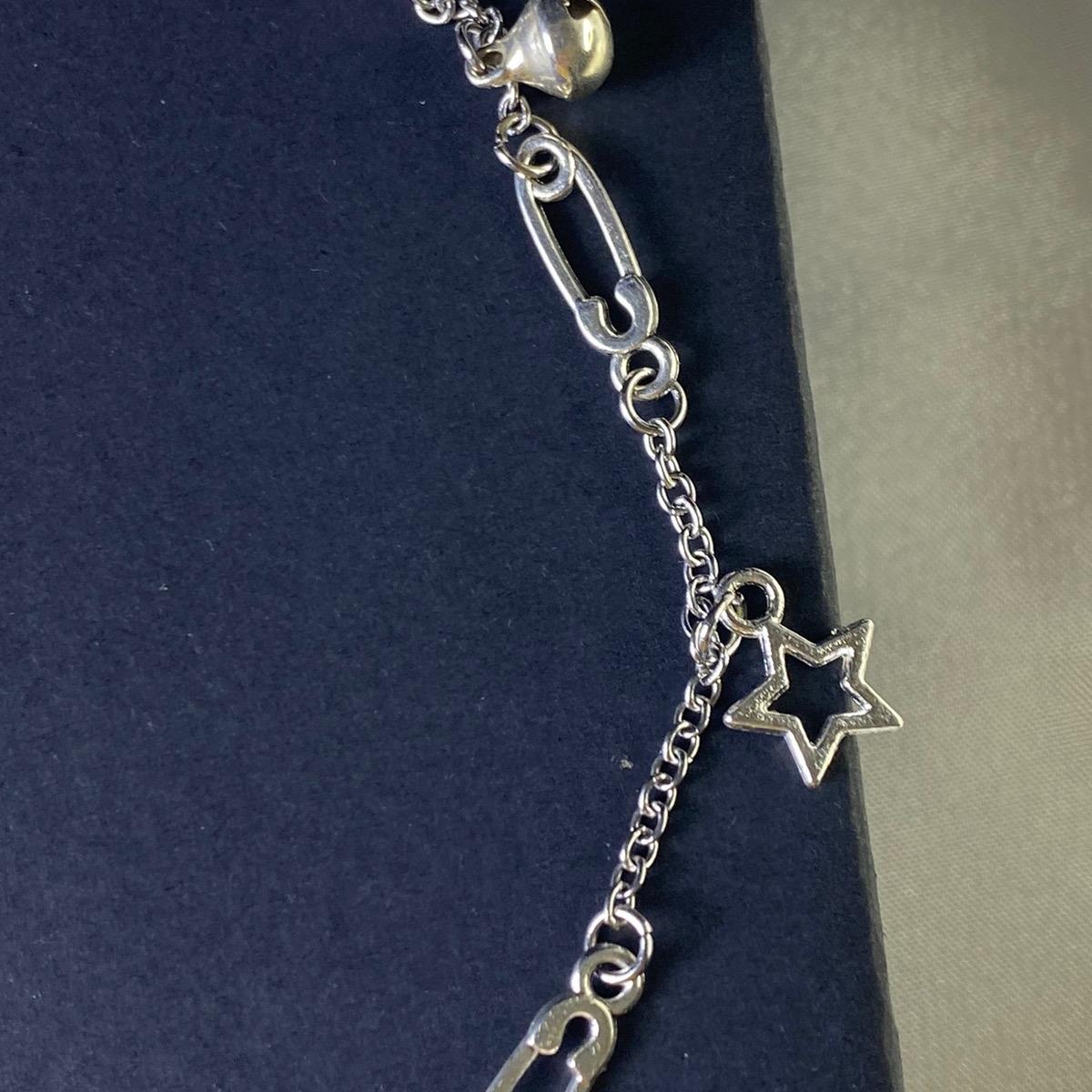 Lắc Chân Mini Safetypins Dây Trơn Bầu Trời Sao - Vòng Chân Chuông Charm Ngôi Sao Women Chain