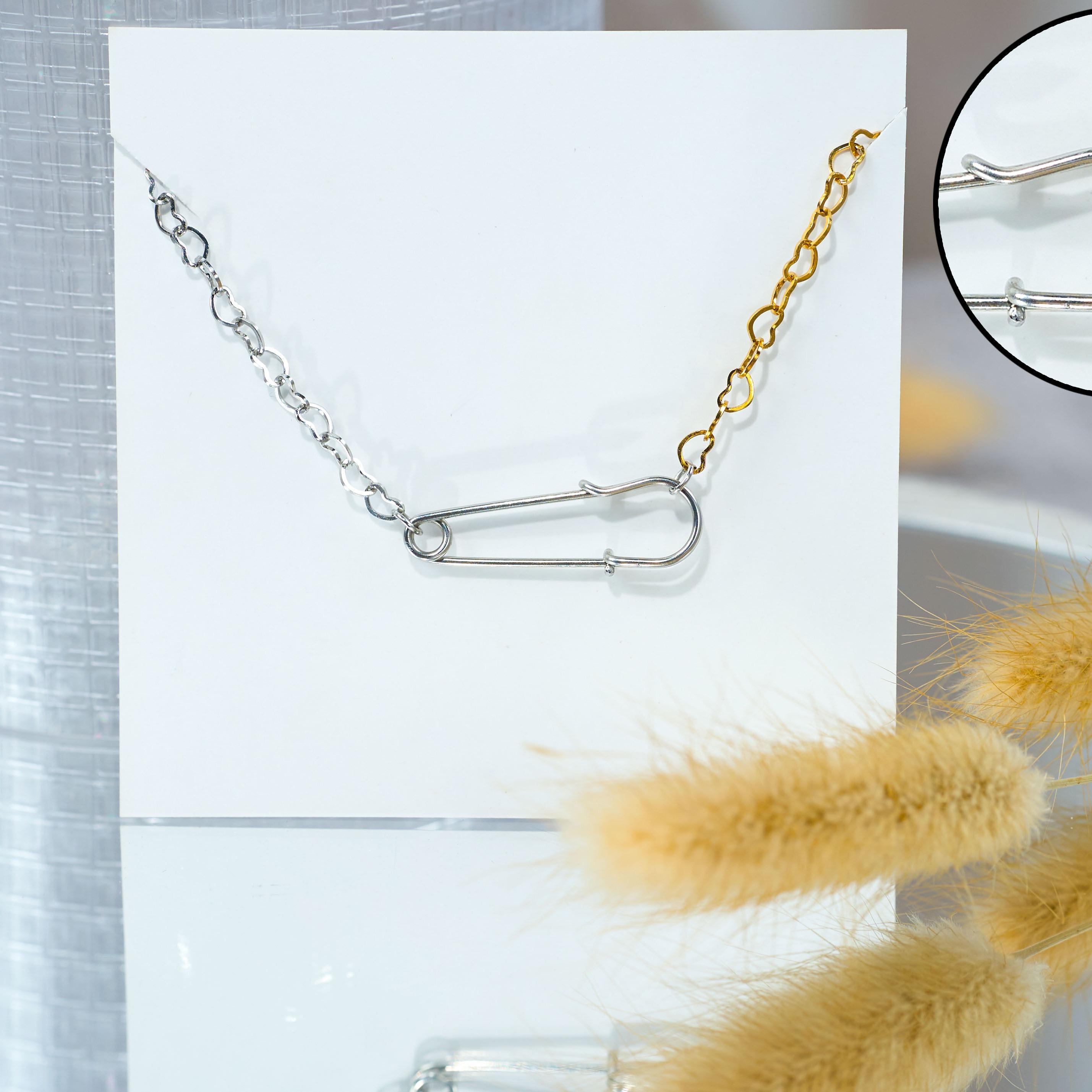 Vòng tay Safety Pin Heart Breaker - Lắc Tay Nữ. Phụ Kiện  Titanium - Không Đen Rỉ Xuống Màu