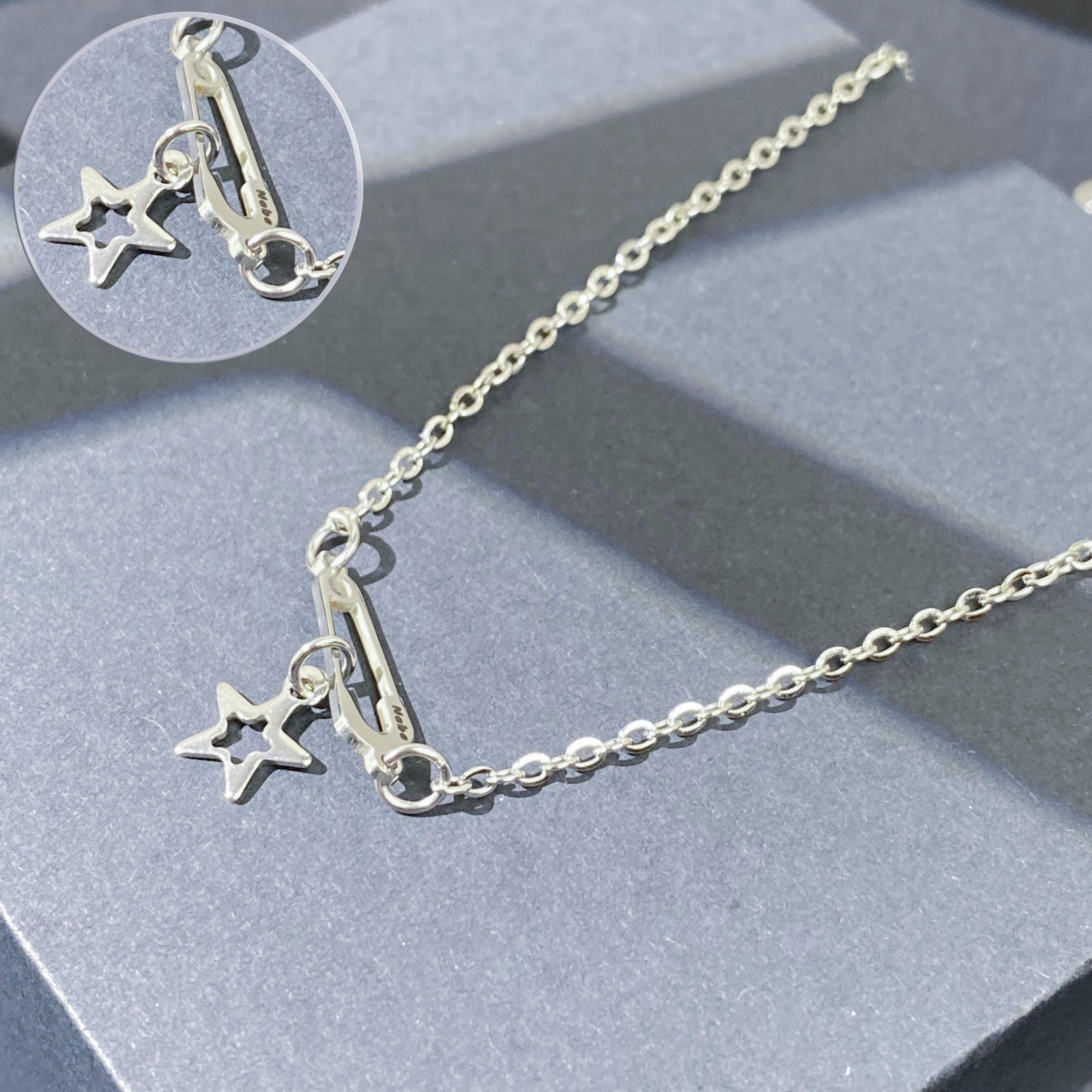 Dây chuyền safety pin Nabe mini Pin - Full titanium không đen rỉ - Vòng cổ safety pin không ghỉ