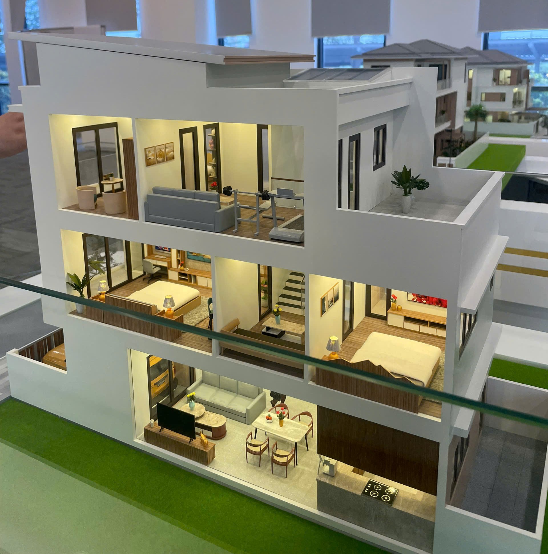Mô hình nhà mẫu dự án Casa2, Casa 3 - Vsip Nghệ An