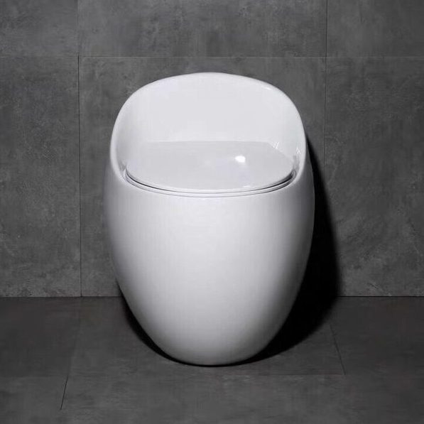 Bàn cầu trứng 1 khối hình tròn màu trắng - MT0011