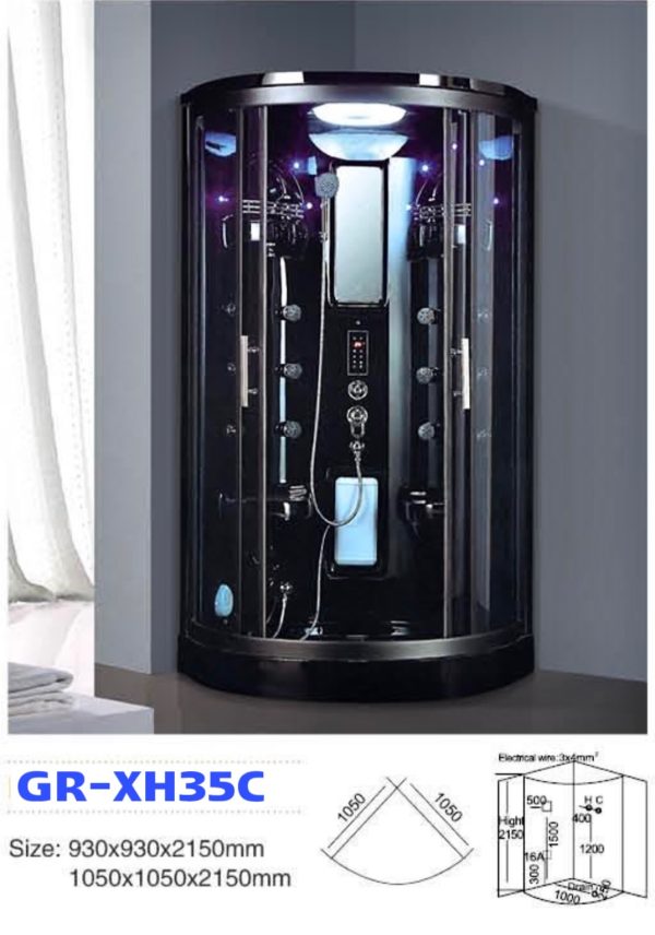 Phòng xông hơi ướt massage MT-XH35C (1050x1050x2150mm)