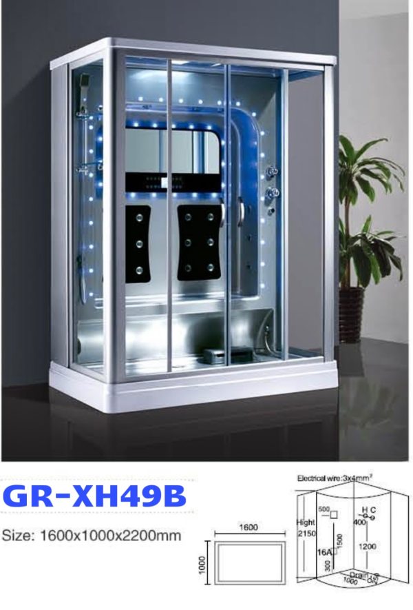 Phòng xông hơi ướt massage MT-XH49B (1600x1000x2200mm)