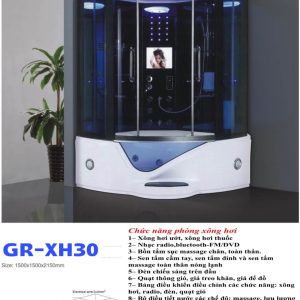Phòng xông hơi ướt massage  MT-XH30 (1380x1380x2150mm)