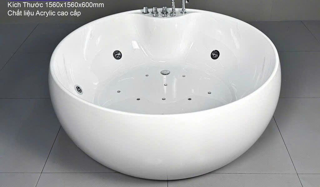 Bồn Tròn Massage MT-0156 (1560*1560*600mm)