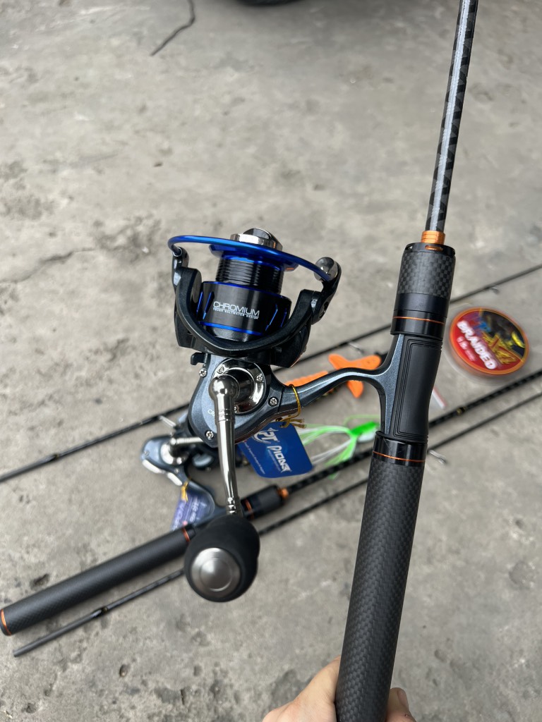 Combo 133 cần lure germany fishing +máy pioner chromium 2000