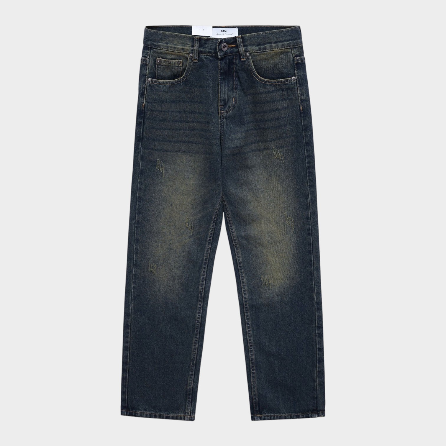 Quần Jean Dirty Blue Form Straight