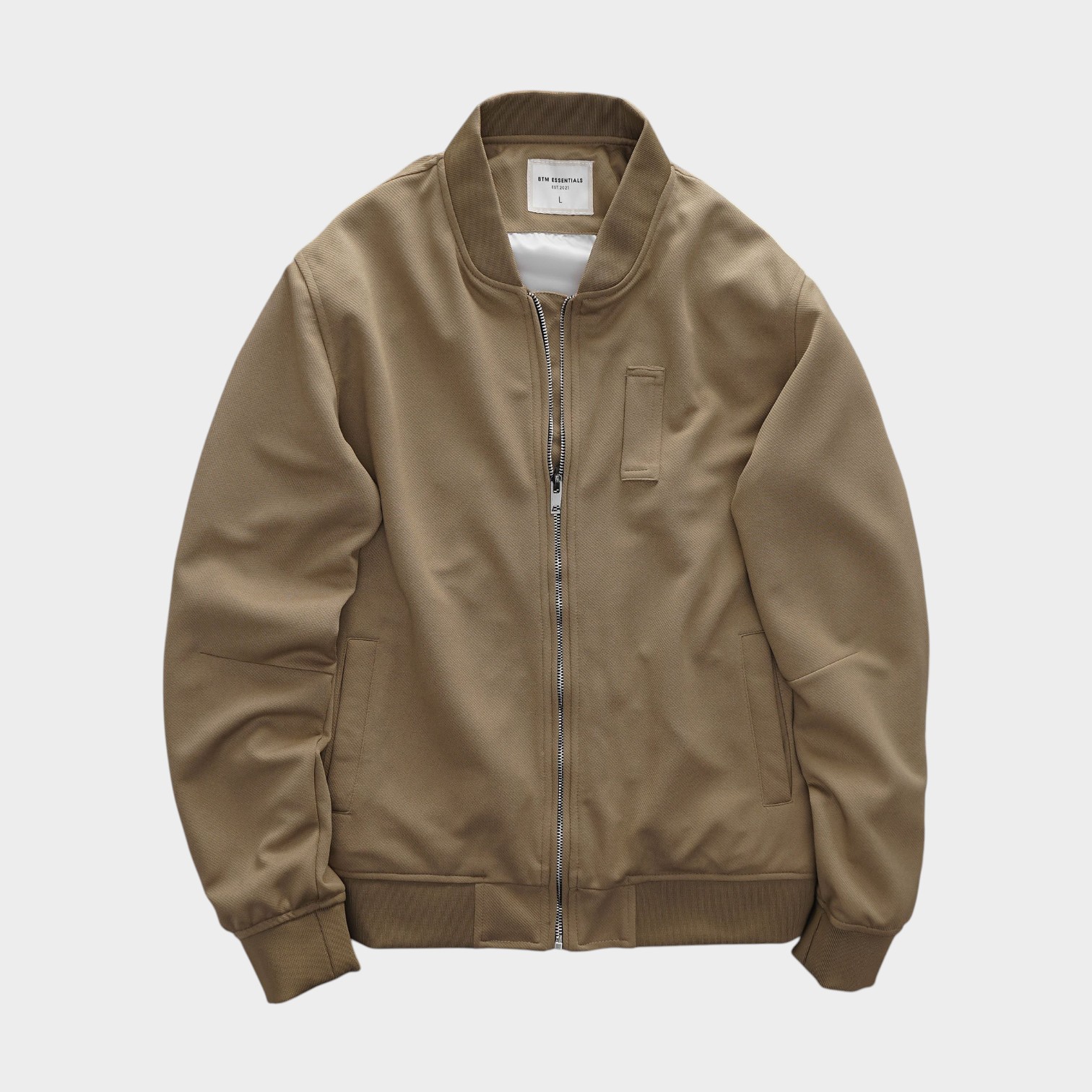 Áo Khoác Bomber Kaki Basic