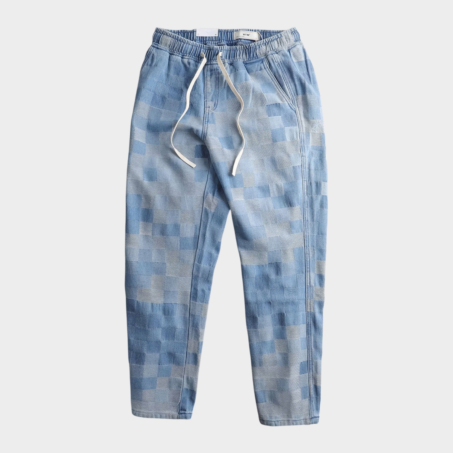 Quần Jean Checkered Jacquard Relax