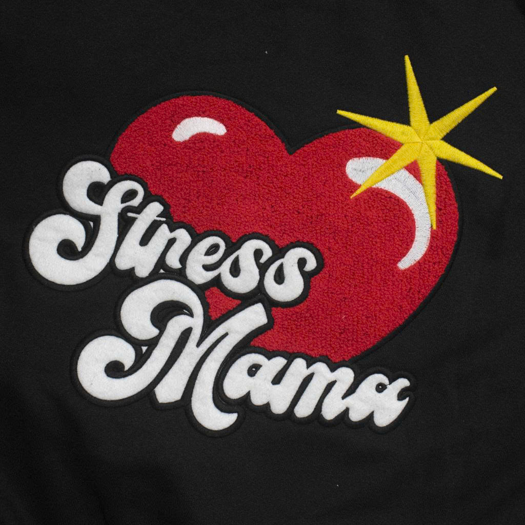 Hoodie Stressmama Boxy Bling Heart