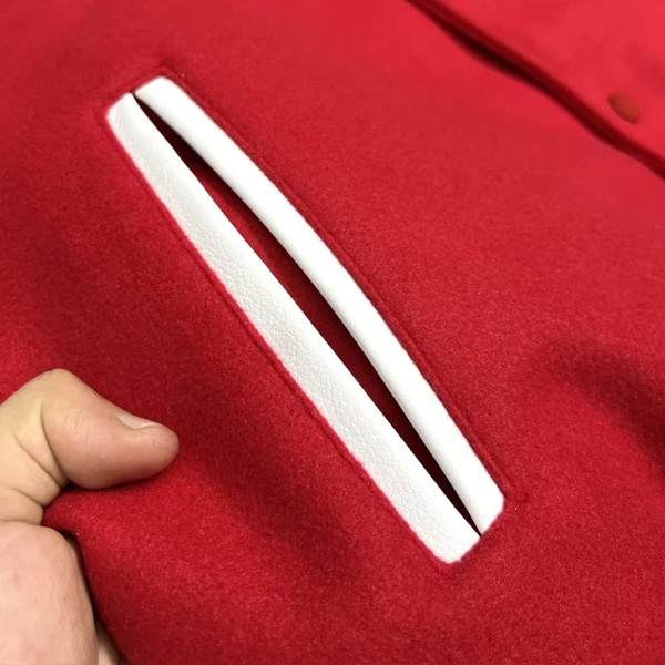 Bomber Varsity TEDDY Saint Laurent ( Đỏ )