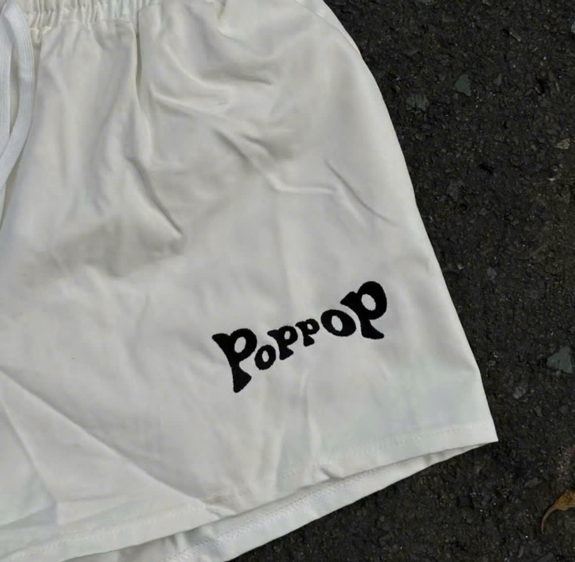 Quần Short Kaki Poppop Thêu