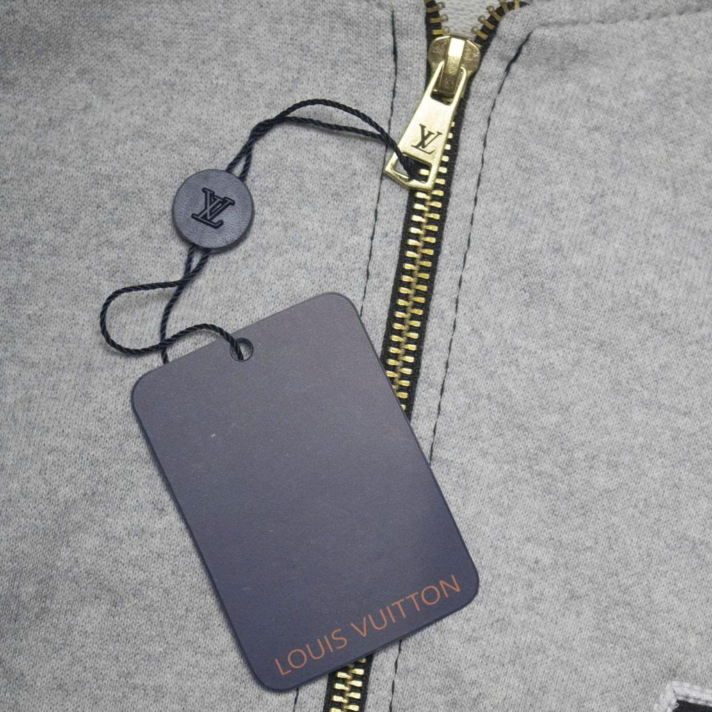 Hoodie Zip Louis Vuitton Intarsia (new)