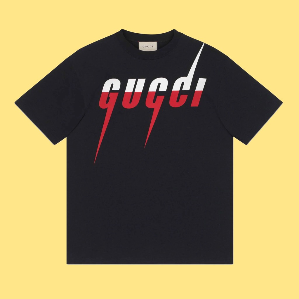 Áo thun GC Gucci Blade Print ( Màu Đen )