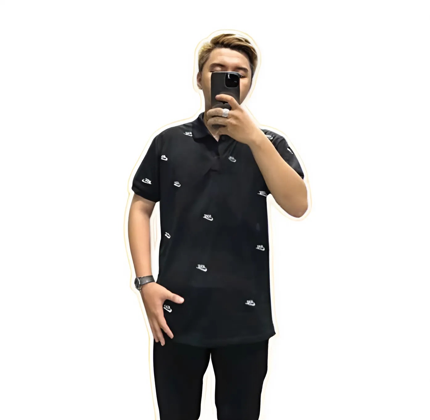 Polo NIKE THÊU ĐEN