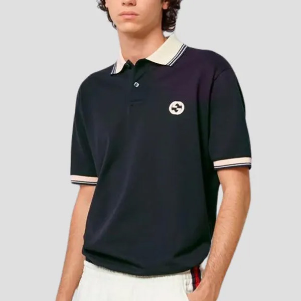 Polo Gucci Classic Thêu GG (không túi)
