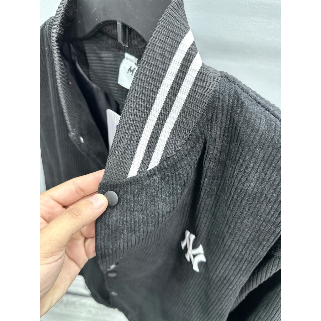 Bomber MLB Vải Nhung Gân Full 3 Màu Siêu Hot