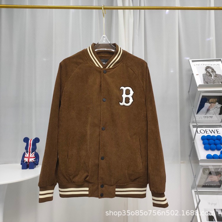 Bomber MLB Vải Nhung Gân Full 3 Màu Siêu Hot