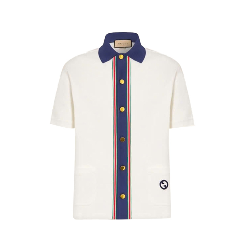 Polo GC Gucci Gold Button