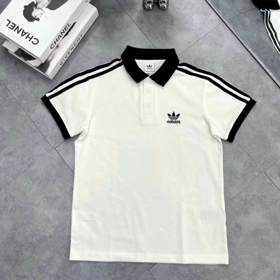 Polo Adidas Sọc Viền Vai