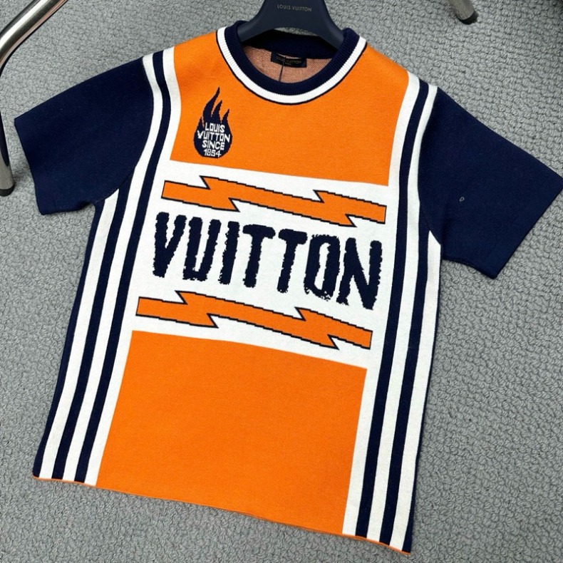 Áo Len Tay Ngắn  LV Orange
