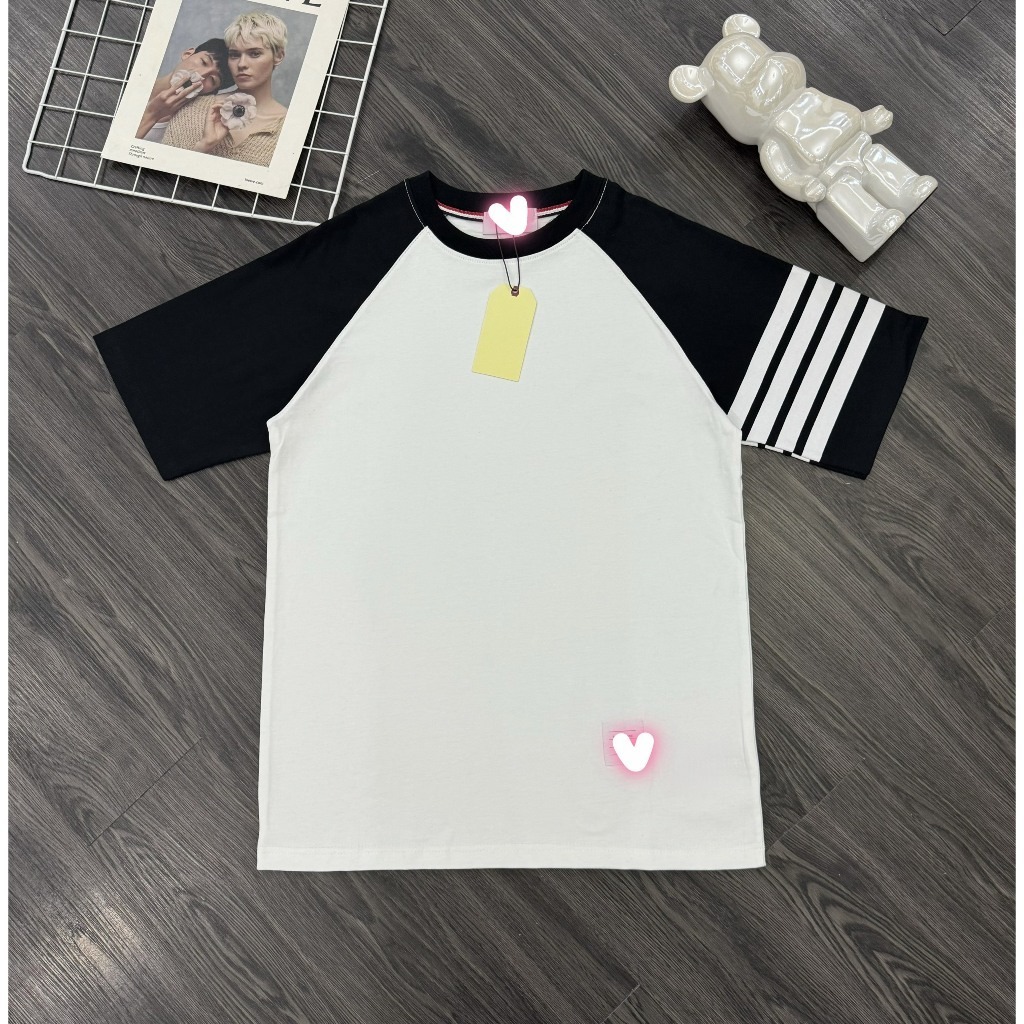 Áo thun Thom Brown Tay Phối 4 Sọc Nhiều Màu