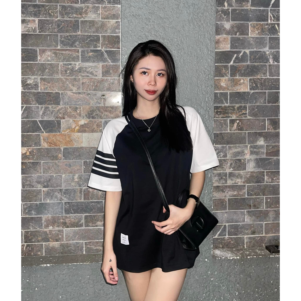 Áo thun Thom Brown Tay Phối 4 Sọc Nhiều Màu