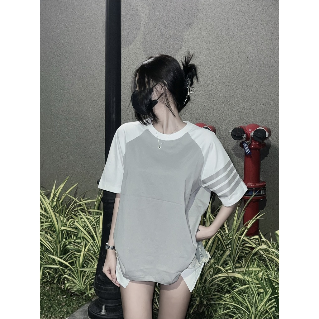 Áo thun Thom Brown Tay Phối 4 Sọc Nhiều Màu