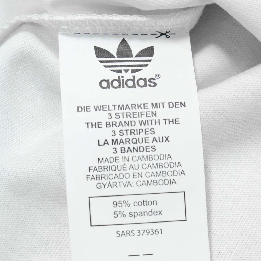 Áo Thun Adidas SST Phối Tay Viền Vàng